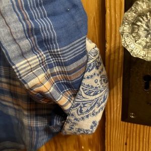 Tribal linen button up shirt